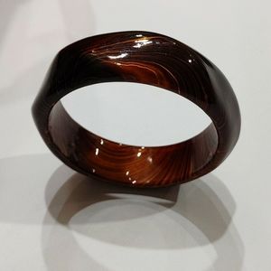 Wood grain look, marbled, highlighted Bracelet